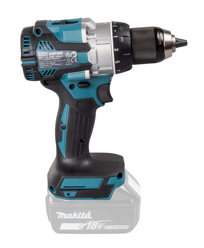 Trapano avvitatore con percussione makita DHP489ZJ