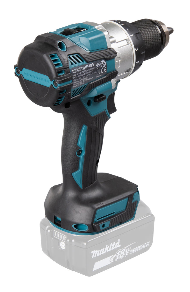 Trapano avvitatore con percussione makita DHP489ZJ