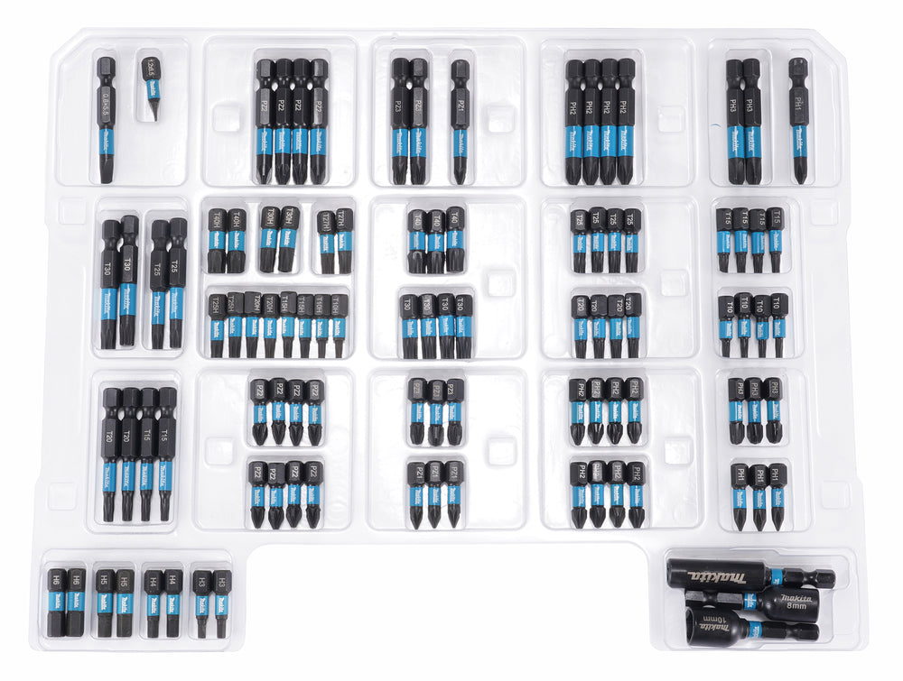 Set Impact Black inserti C & E-Form 100pz E-24826 makita