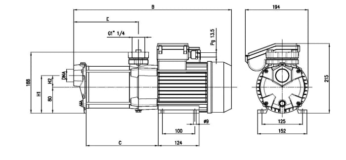 Ebara Pompa COMPACT/E BM/15 1.75HP Centrifuga – 1480080000E