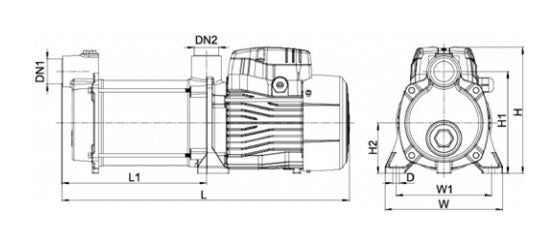 Leo 4ACSm100S Pompa Centrifuga Autoadescante