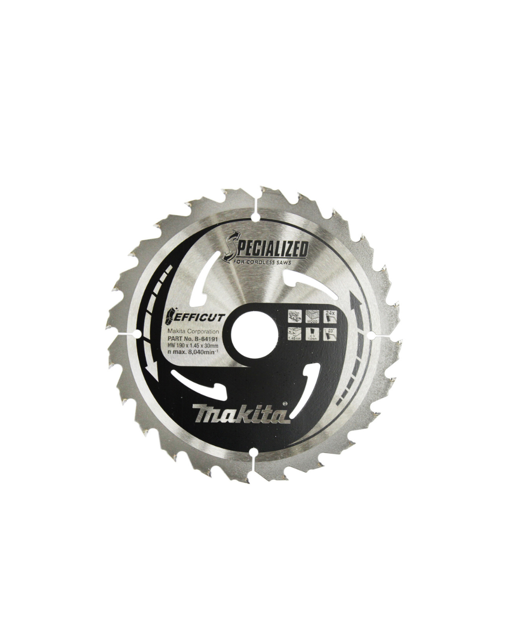 LAMA EFFICUT PER SEGA CIRCOLARE 190X30 MAKITA B-64191