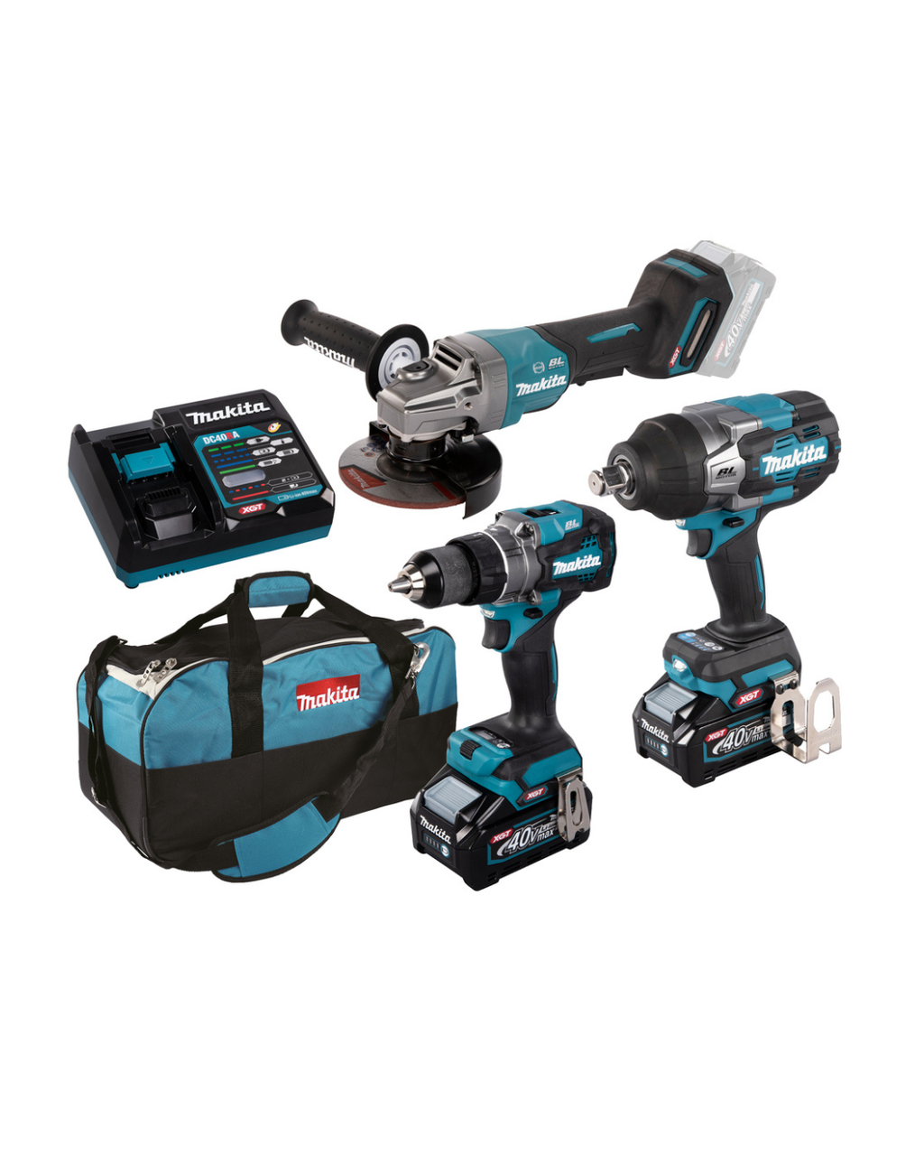 SET 3 ELETTROUTENSILI 40V CON BATTERIE MAKITA DK0158G301