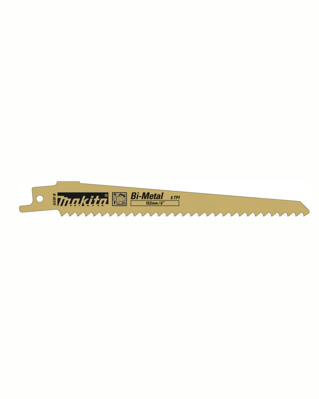 Lama BiM per legno chiodato 152x1,25mm - 6TPI, 5pz makita B-05175